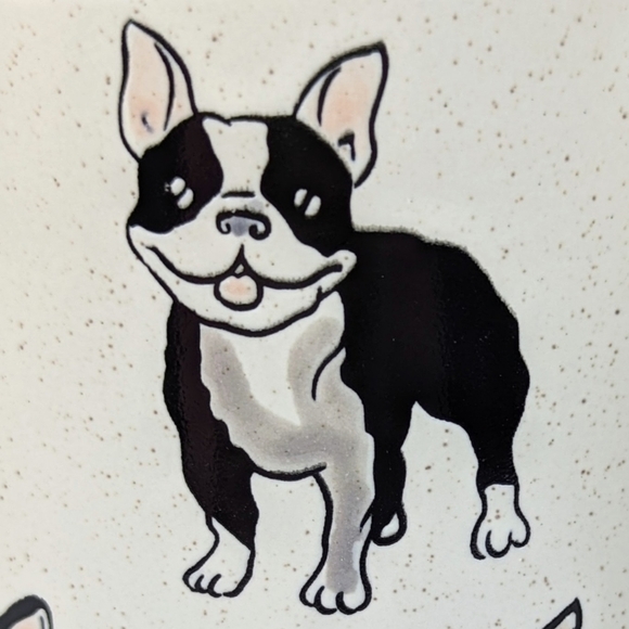 Boston Terrier Mug Ceramic Microwave Dishwasher Safe 21 fl oz Vanilla Bean NWT - Picture 3 of 9